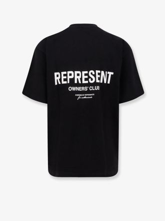 Represent Mens T-Shirt Crew Neck Black Cotton T-Shirts And Polos