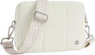 Generic Crossbody Wallet Purse for Women and Girls, Crossbody Bags with Graphic In Adjustable Strap Portable Lightweight Shoulder Sling Bag (Beige)