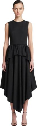 Loewe Black Crew Neck Midi Dress