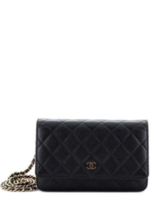 Chanel Wallet on Chain Quilted Caviar crossbody bag - Nero