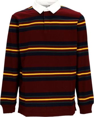 Carhartt Work in Progress Gestreept poloshirt met lange mouwen - Heren - Polos - Veelkleurig - XL - Katoen - Tops