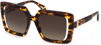 Just Cavalli Womens Square Frame Sunglasses - Brown - One Size