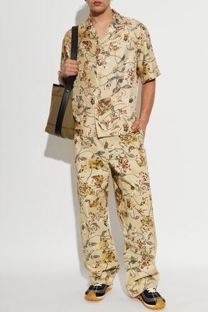 Kenzo Floral-patterned Jeans, Mens, Multicolour