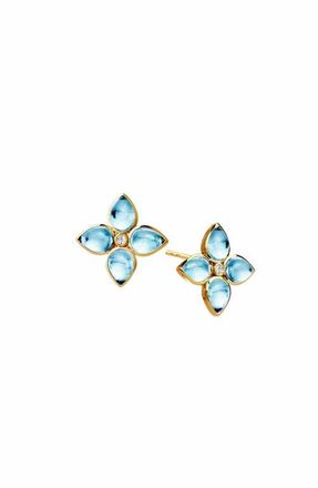 Syna Bloom Mini Florae Studs in Blue Topaz at Nordstrom, Size Small