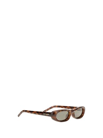 Saint Laurent Womens Tortoiseshell Sunglasses Med Hav Grey Acetate; Nylon