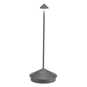 Zafferano L&aacute;mpara de mesa led gris oscuro zafferano recargable e inal&aacute;mbrica