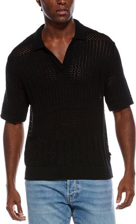 Civil Society Rapa Boxy Crop Blocked Chunky Knit Jersey Shirt
