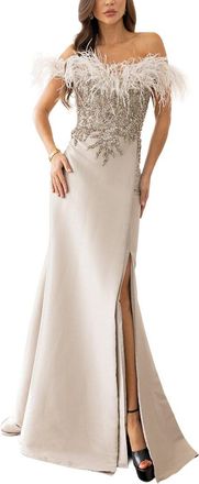 Terani Couture Solid Maxi Dress