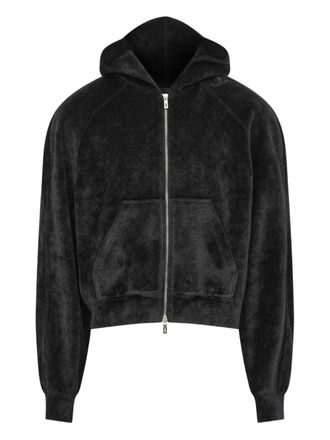 LGN Louis Gabriel Nouchi velour hooded sweatshirt - Black