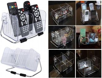 Trade Shop Trade Shop - Organizer Orientabile 6 Scomparti Regolabili Porta Cellulari Gioielli Acrilico