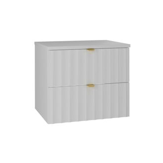 Petits Meubles Mueble bajo lavabo 60cm encimera paneles de melamina y mdf blanco