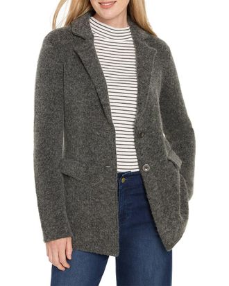 Nic+Zoe Nic+Zoe Brushed Double Knit Wool & Alpaca-Blend Blazer