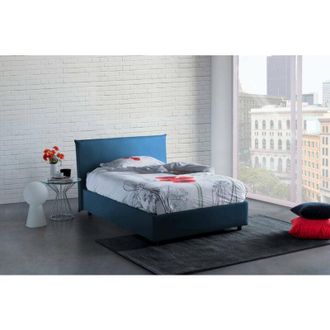 Talamo Italia Talamo Italia - Letto piazza e mezza Anissa, Letto contenitore con rivestimento in tessuto, 100% Made in Italy, Apertura frontale, adatto per