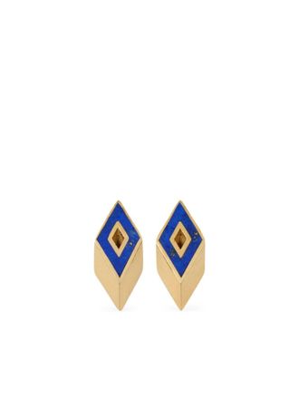 Burberry Hollow silver stud earrings - Gold