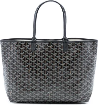 Goyard Pre-owned Womens Goyardine Saint Louis Pm - Black Textile - One Size
