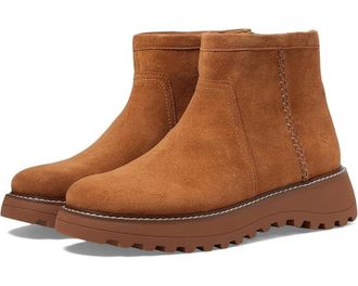 Lucky Brand Chameli Boots Womens Saddle Suede Zipper Ankle Bootie JOBB922