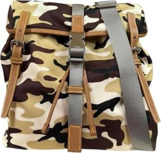 Prada Pre-owned Nylon Shoulder Bag - Heren - Vintage Rugzakken - Veelkleurig - ONE Size - Nylon - Vintage