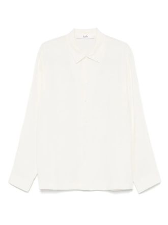 Séfr Sense shirt - men - Viscose/Virgin Wool - M - Neutrals