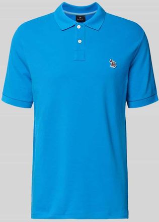 Paul Smith Regular Fit Poloshirt mit Knopfleiste in Blau, Gr&ouml;&szlig;e XL