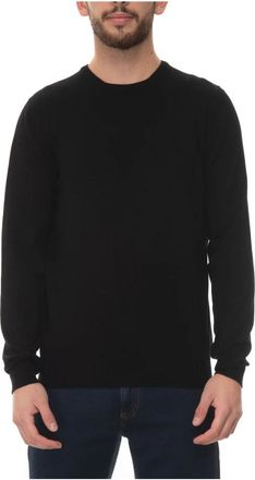 Gran Sasso Kasjmier Slim Fit Ronde Hals Pullover - Heren - Cashmere truien - Zwart - M - Kasjmier - Truien & Vesten