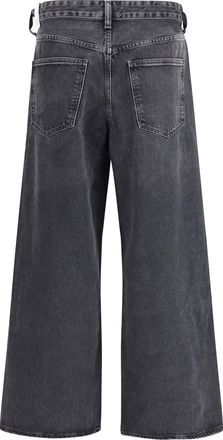 A Gold E Womens Vana Wide Leg Jeans Arcane Cotton