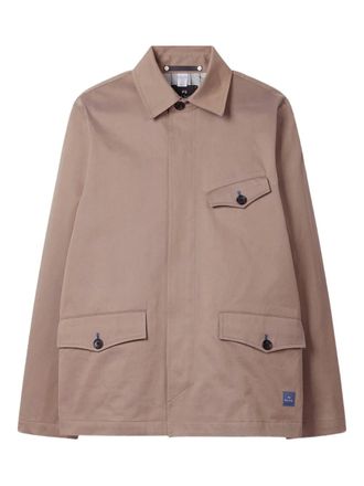 Paul Smith zip-detail flap-pocket jacket - Neutrals