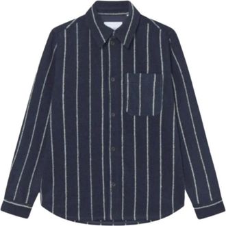 Les Deux Shirts - Heren - Casual Overhemden - Blauw - S - Overhemden