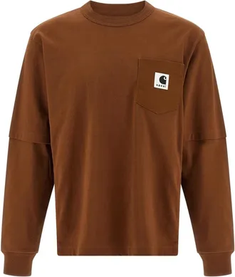 sacai Dames, Tops, Bruin, Maat: XS Jersey