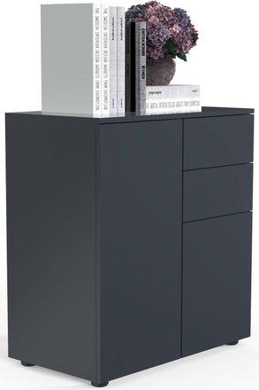VCM chest of drawers sideboard Dalosa 4 drawer in Dark Grey