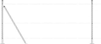 vidaXL Vidaxl - Fence Post 26 pcs Silver 3.2 x 3.2 x 90 cm Steel