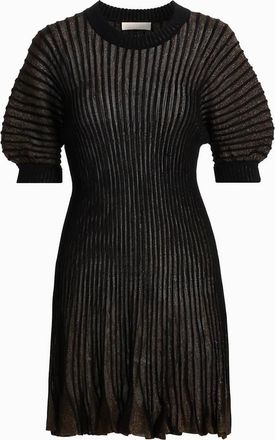 Ulla Johnson Womens Talie Puff Sleeve Mini Dress In Noir