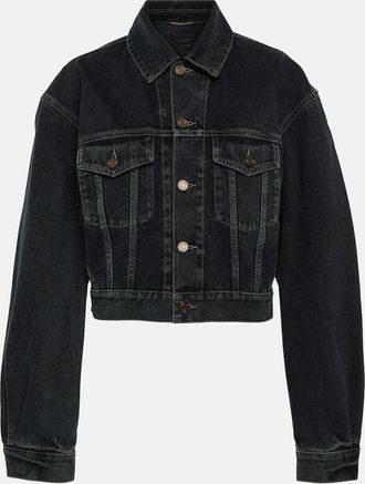 Saint Laurent 80s cropped denim jacket