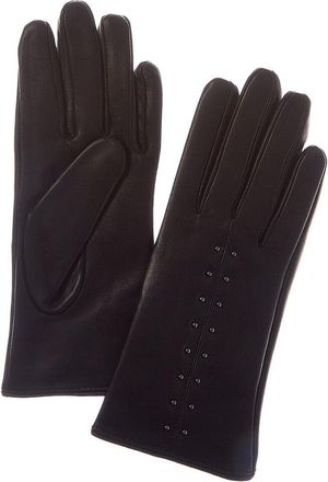 Sofiacashmere Cashmere-Lined Nappa Leather Gloves