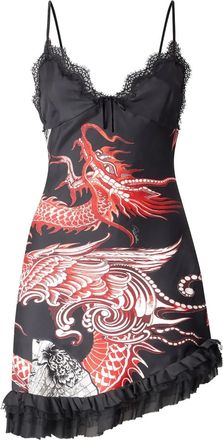 Roberto Cavalli ruffled silk mini dress - women - Silk - 42 - Black