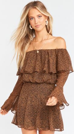 Show me your Mumu Skater Mini Skirt In Lucky Leopard