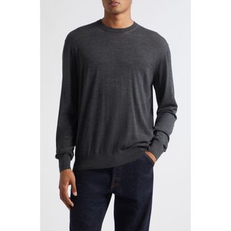 Tom Ford Ultrafine Merino Wool Sweater in Tcq Charcoal Grey at Nordstrom, Size 56