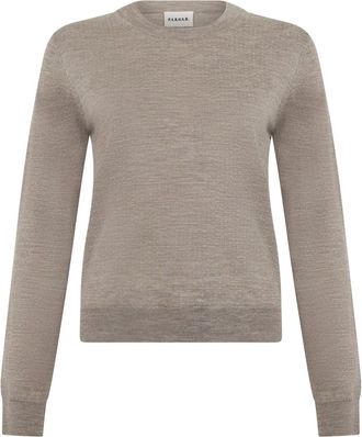 P.A.R.O.S.H. Maglione in lana con strass - - Knitwear - Donna - Beige - S
