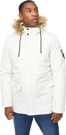 Crosshatch Mens Parkmoore MVE Parka (Putty) - Cream - Size Medium