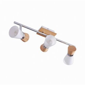 Lampenwelt.com Lampenwelt - Ceiling Lightdimmable Vivica made of Wood for Living Room & Dining Room