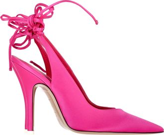 The Attico De Attico Venus Slingback Hakken in Roze Satijn