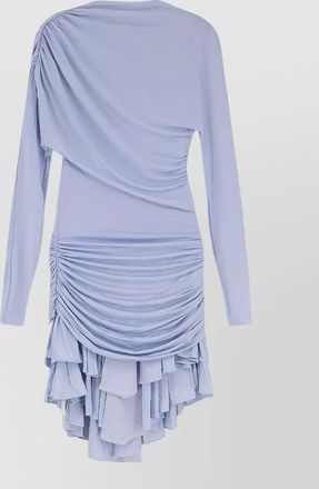Self Portrait gathered jersey mini dress