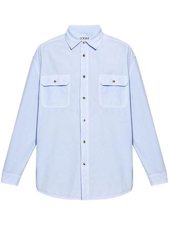 Loewe Katoenen overhemd - Blauw