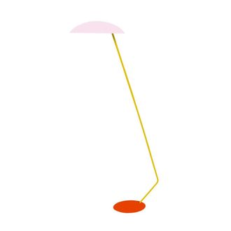 Tosel L&aacute;mpara para leer articulado metal multicore pantalla rosa