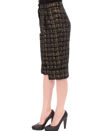 Dolce & Gabbana Tweed Bermudas - Black