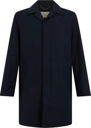 Canali Klassieke trenchcoat - Heren - Mantel - Blauw - L - Polyester - Jassen