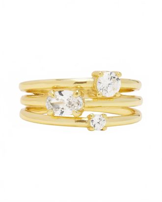 Melinda Maria Womens Nina Stacked Ring In Gold