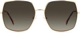 Carolina Herrera 60mm Gradient Square Sunglasses in Gold Copper at Nordstrom Rack