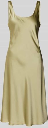 Lauren Ralph Lauren Knielanges Kleid mit Rundhalsausschnitt Modell CARESHA in Apfel, Gr&ouml;&szlig;e 44