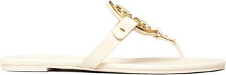 Tory Burch Miller soft leather sandals - women - Calf Leather/Calf Leather/Calf Leather - 6 - White