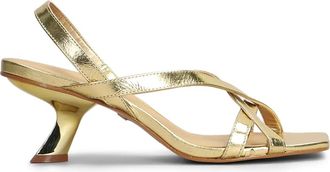 Carrano metallic sandals - women - Fabric/Leather/Leather - 36 - Gold